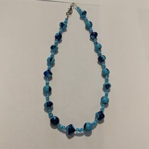 Lia Sophia blue beaded necklace